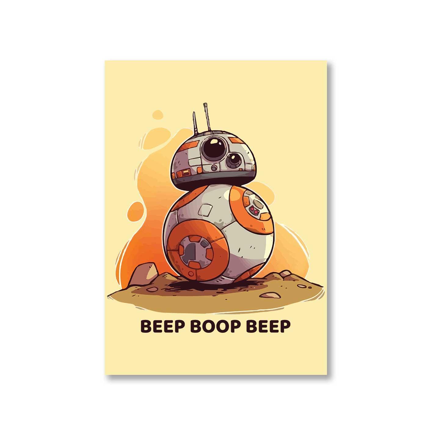 Buy Star Wars Poster - BB-8 at Rs. 50 OFF 🤑 – The Banyan Tee