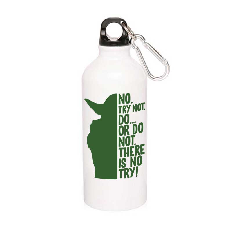 star wars there is no try sipper steel water bottle flask gym shaker tv & movies buy online india the banyan tee tbt men women girls boys unisex yoda