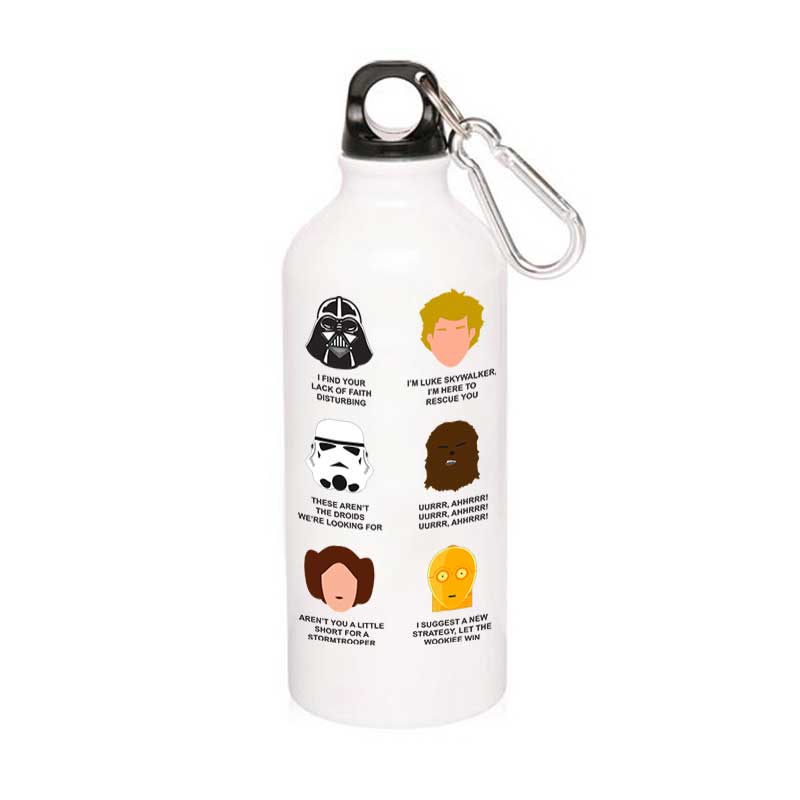 star wars who said what sipper steel water bottle flask gym shaker tv & movies buy online india the banyan tee tbt men women girls boys unisex dialogues