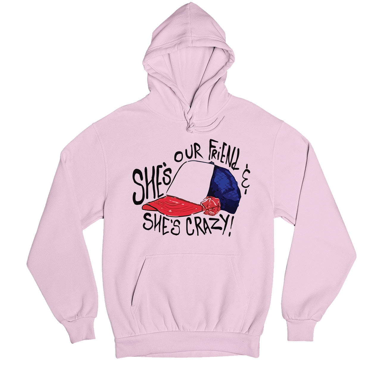 stranger things she'z crazy hoodie hooded sweatshirt winterwear tv & movies buy online india the banyan tee tbt men women girls boys unisex gray stranger things eleven demogorgon shadow monster dustin quote vector art clothing accessories merchandise