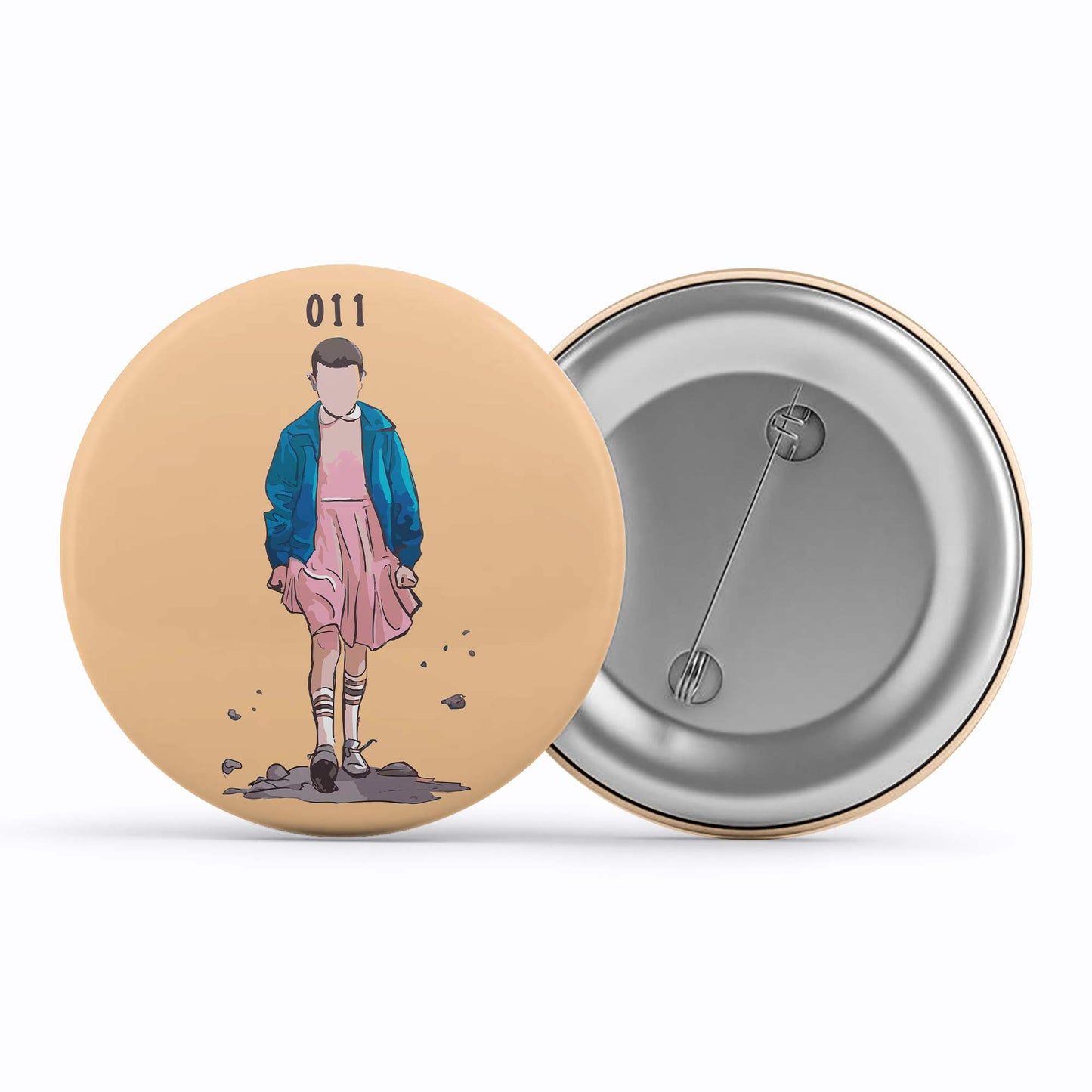 stranger things eleven badge pin button tv & movies buy online india the banyan tee tbt men women girls boys unisex stranger things eleven demogorgon shadow monster dustin quote vector art clothing accessories merchandise