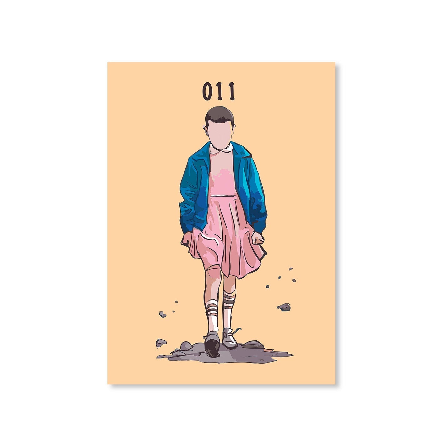 stranger things eleven poster wall art buy online india the banyan tee tbt a4 stranger things eleven demogorgon shadow monster dustin quote vector art clothing accessories merchandise