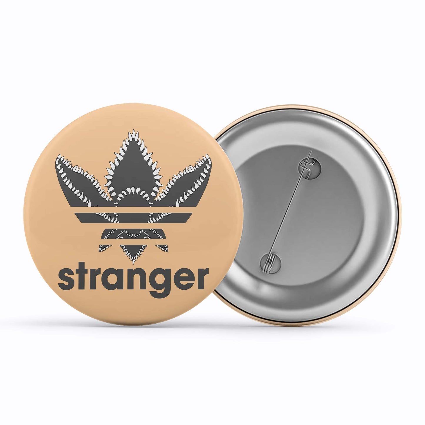 stranger things stranger badge pin button tv & movies buy online india the banyan tee tbt men women girls boys unisex stranger things eleven demogorgon shadow monster dustin quote vector art clothing accessories merchandise