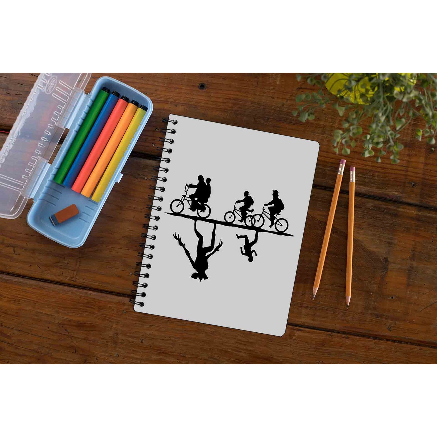 stranger things the upside down notebook notepad diary buy online india the banyan tee tbt unruled stranger things eleven demogorgon shadow monster dustin quote vector art clothing accessories merchandise
