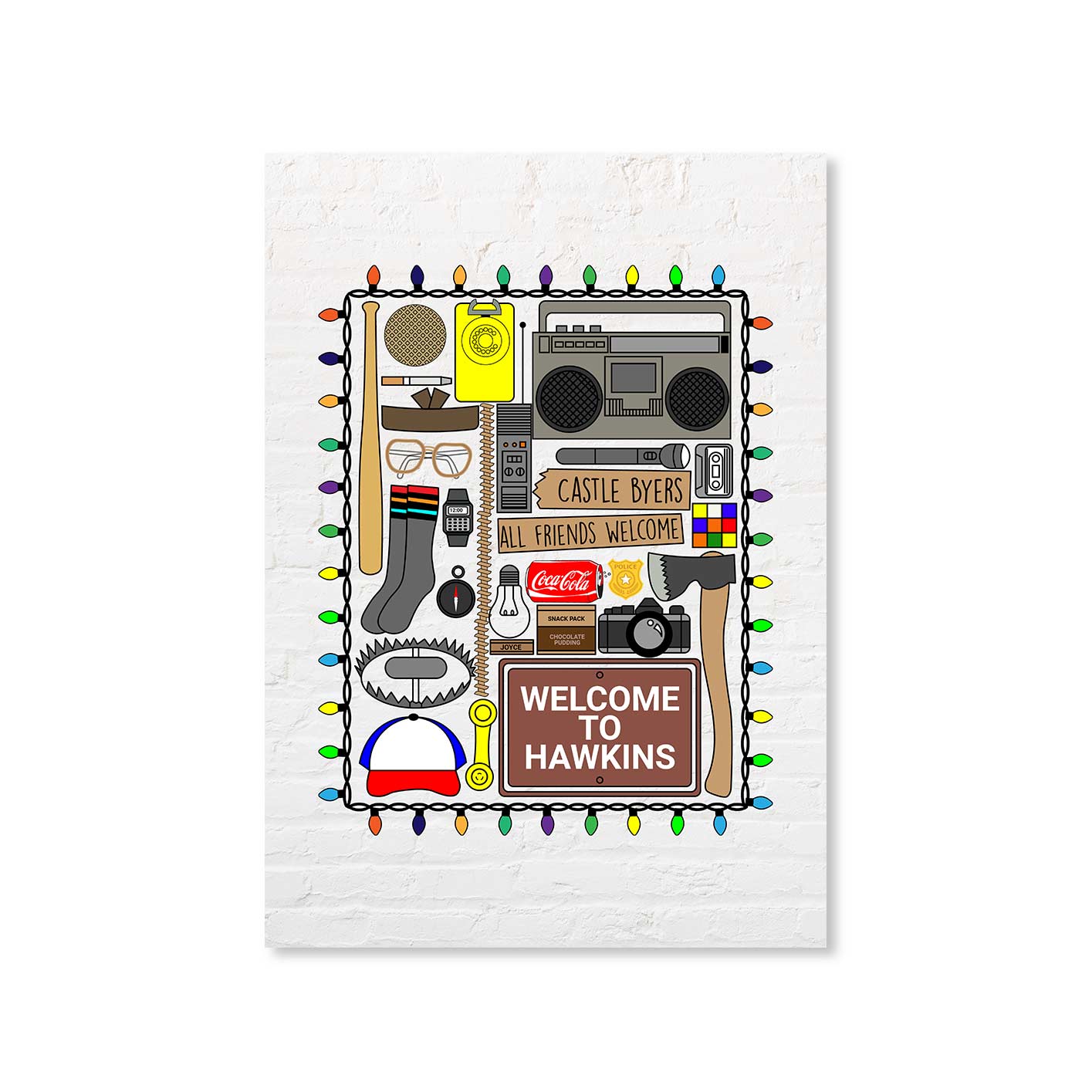 stranger things doodle poster wall art buy online india the banyan tee tbt a4 stranger things eleven demogorgon shadow monster dustin quote vector art clothing accessories merchandise