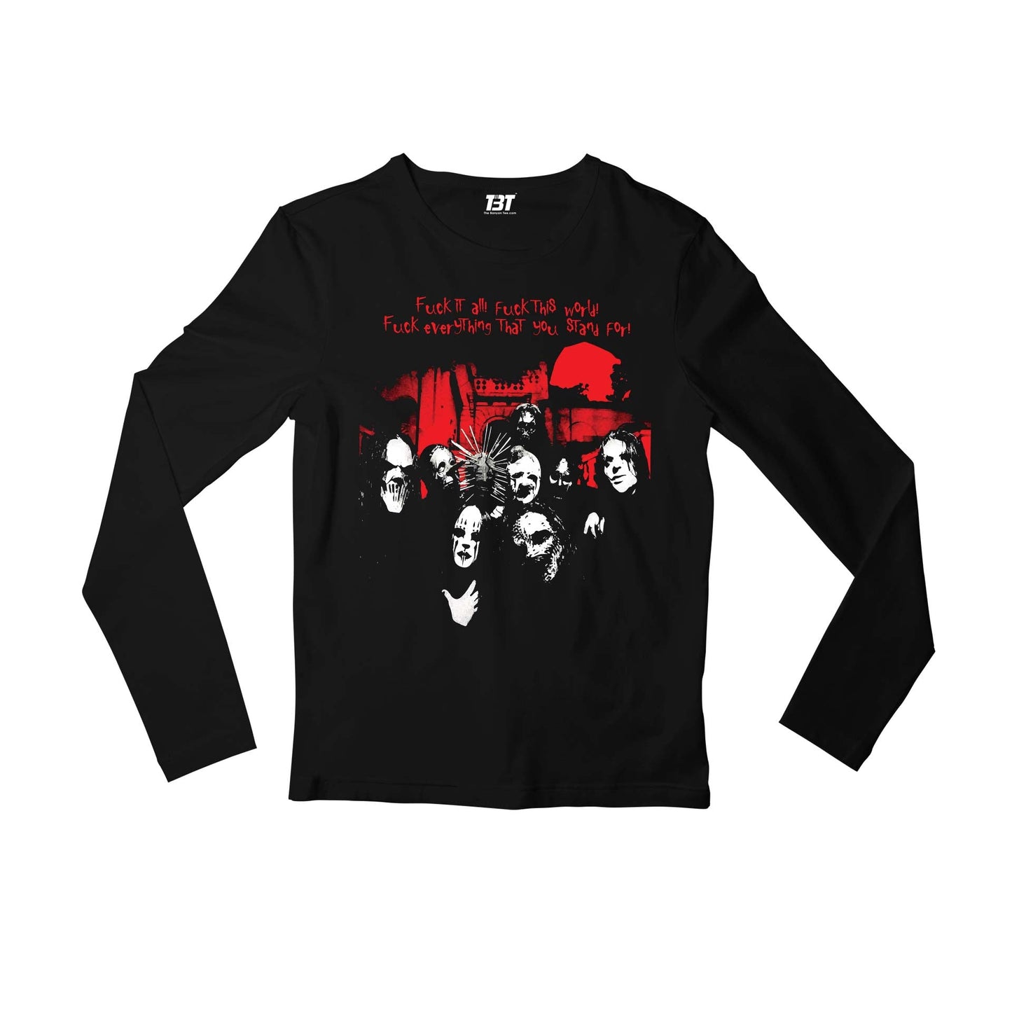 slipknot surfacing full sleeves long sleeves music band buy online india the banyan tee tbt men women girls boys unisex black