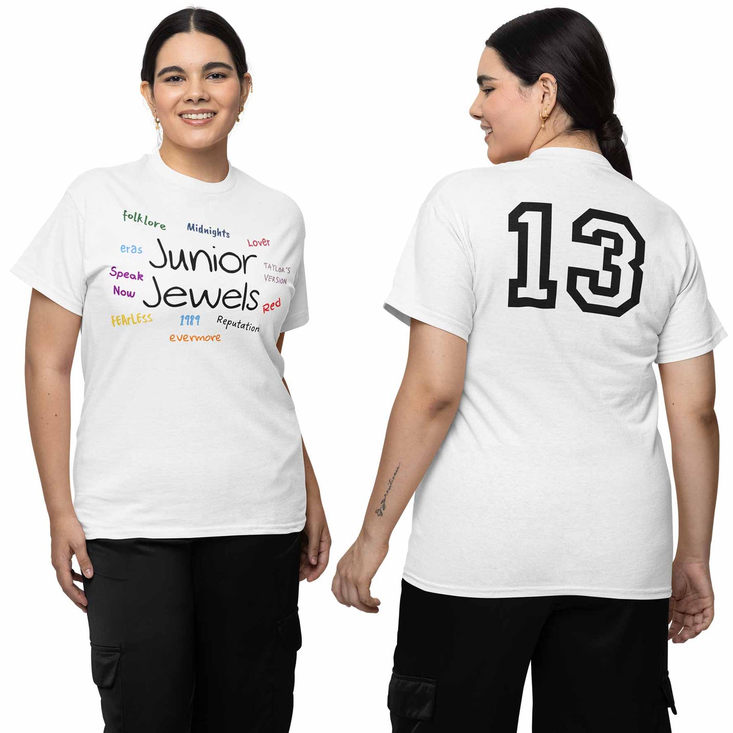 taylor swift junior jewels autograph tee t-shirt music band buy online india the banyan tee tbt men women girls boys unisex white