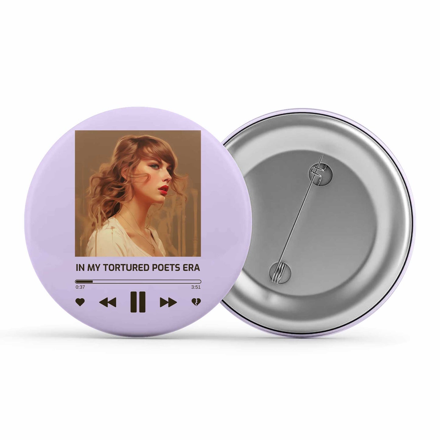 taylor swift tortured poets era badge pin button music band buy online india the banyan tee tbt men women girls boys unisex