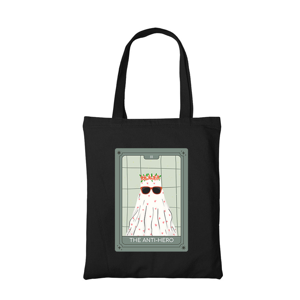 taylor swift the anti hero tote bag hand printed cotton women men unisex