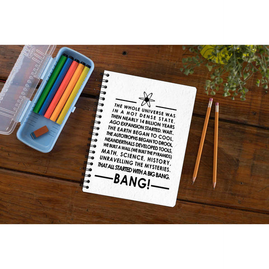 The Big Bang Theory Notebook - Title Song The Banyan Tee TBT