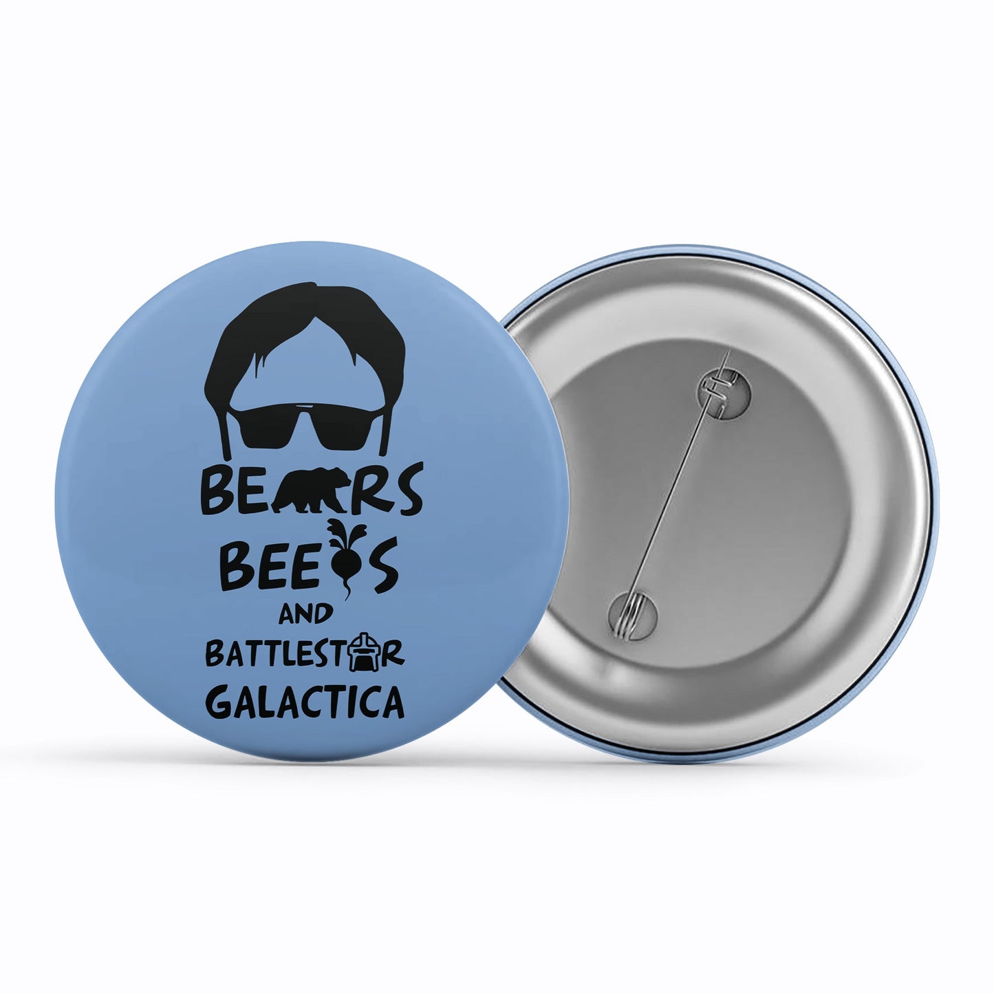 the office bears beets & battlestar galactica badge pin button tv & movies buy online india the banyan tee tbt men women girls boys unisex - dwight