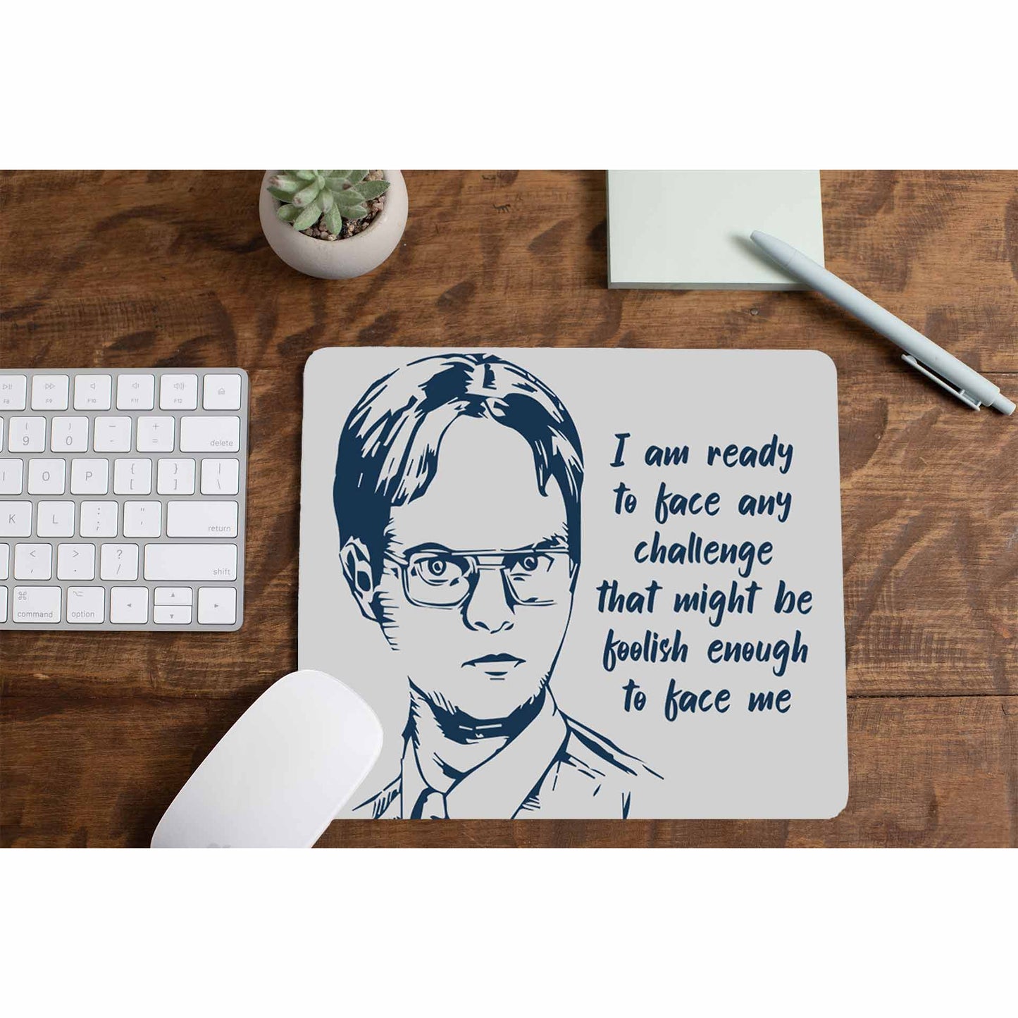 the office dwight mousepad logitech large anime tv & movies buy online india the banyan tee tbt men women girls boys unisex - i am ready to face any challenge