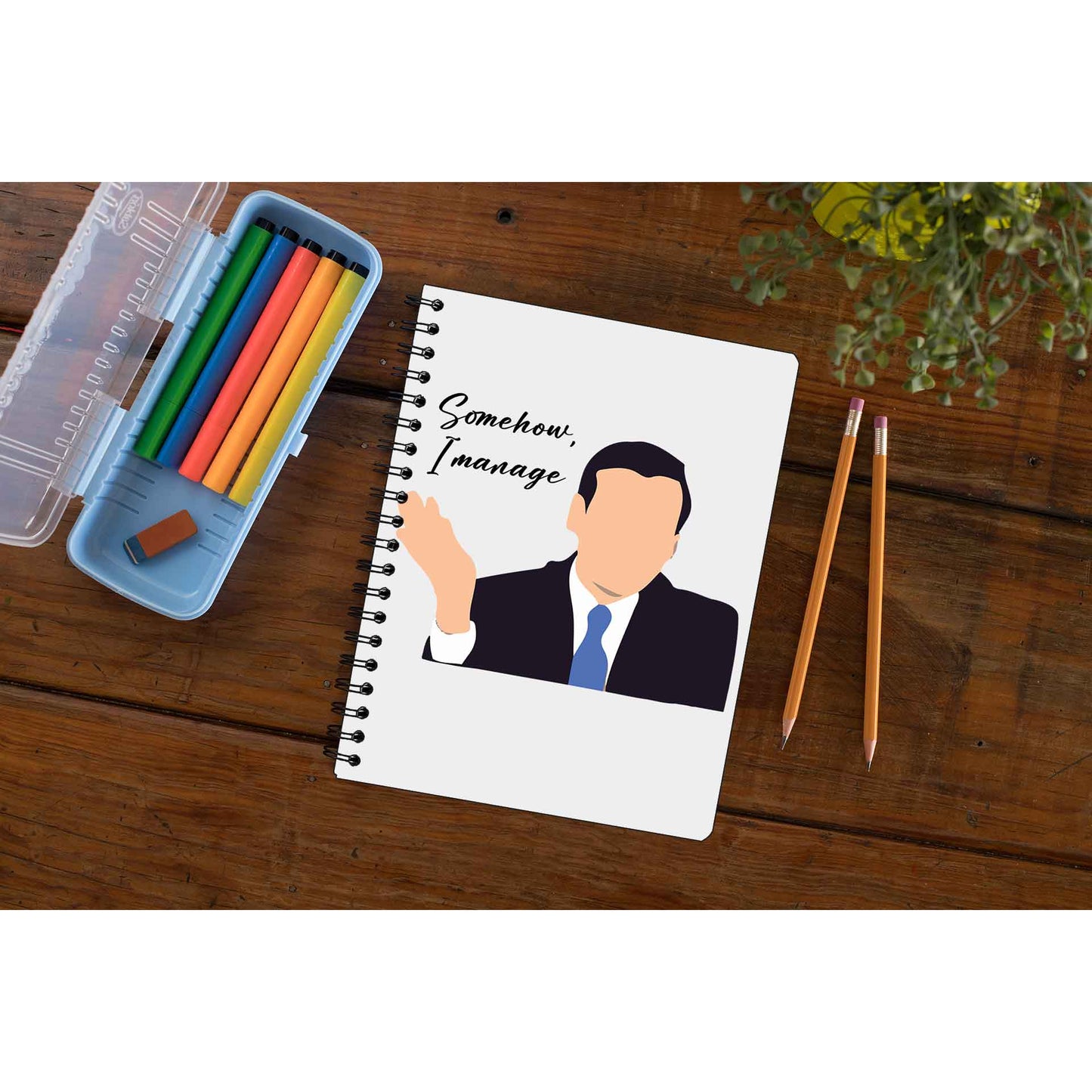 the office somehow i manage notebook notepad diary buy online india the banyan tee tbt unruled - michael scott