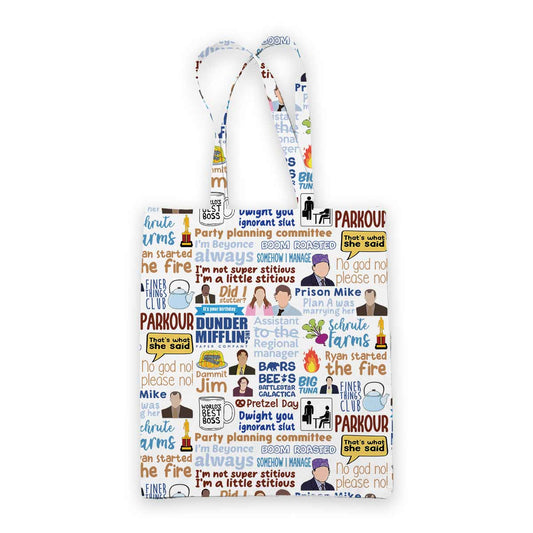 the office tote bag college school gym tv shows & movies buy online india the banyan tee tbt men women girls boys unisex