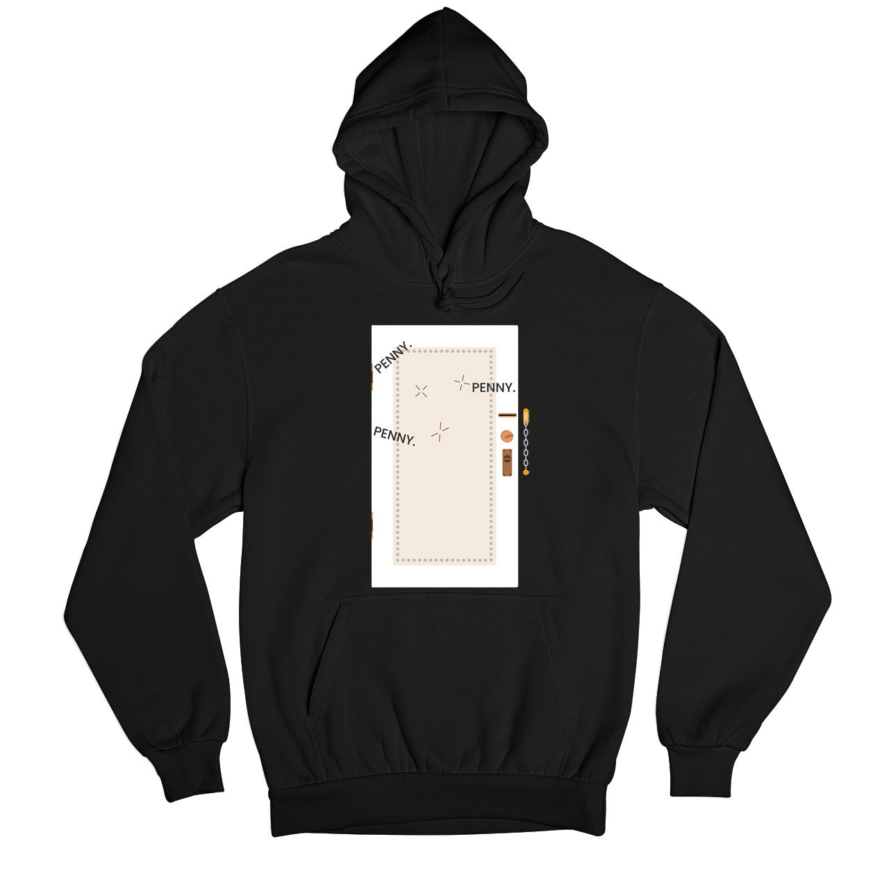 the big bang theory penny, penny, penny hoodie hooded sweatshirt winterwear tv & movies buy online india the banyan tee tbt men women girls boys unisex black