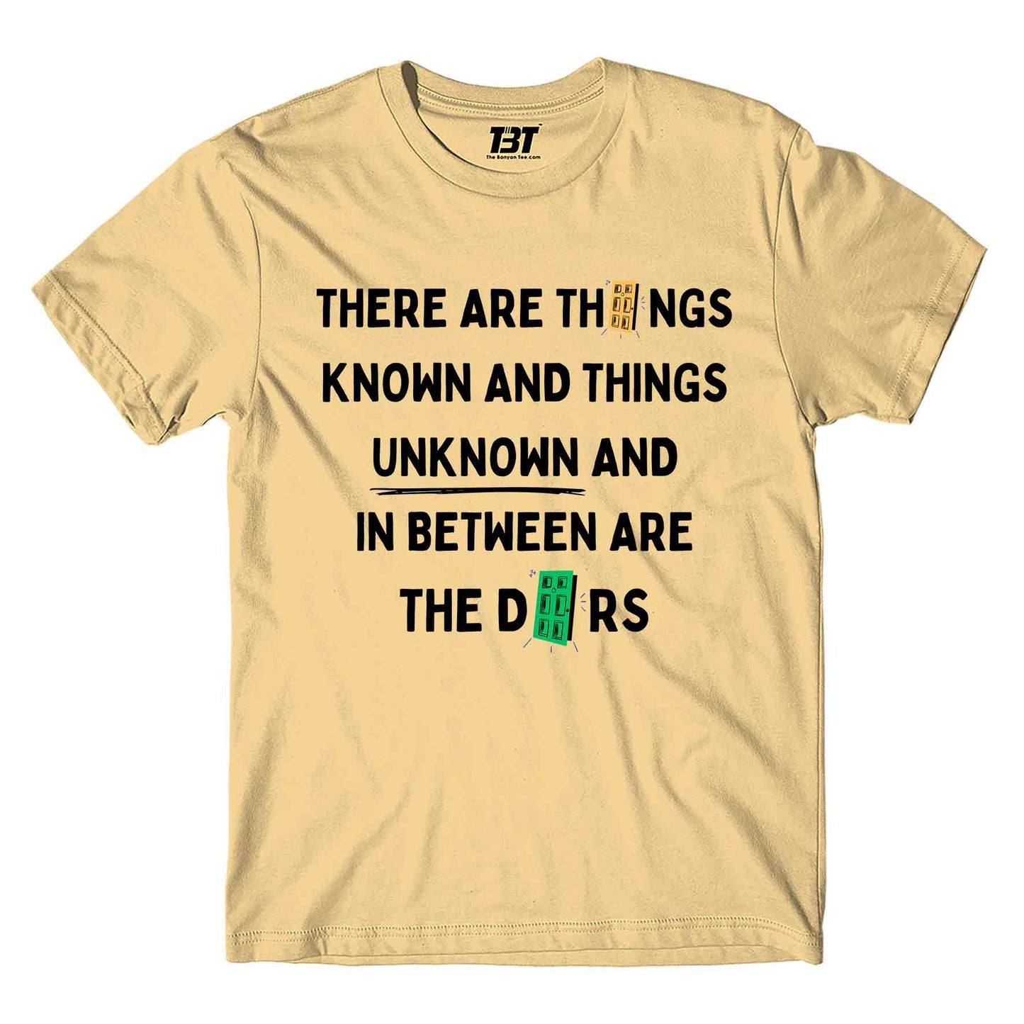 the doors things unknown t-shirt music band buy online india the banyan tee tbt men women girls boys unisex beige