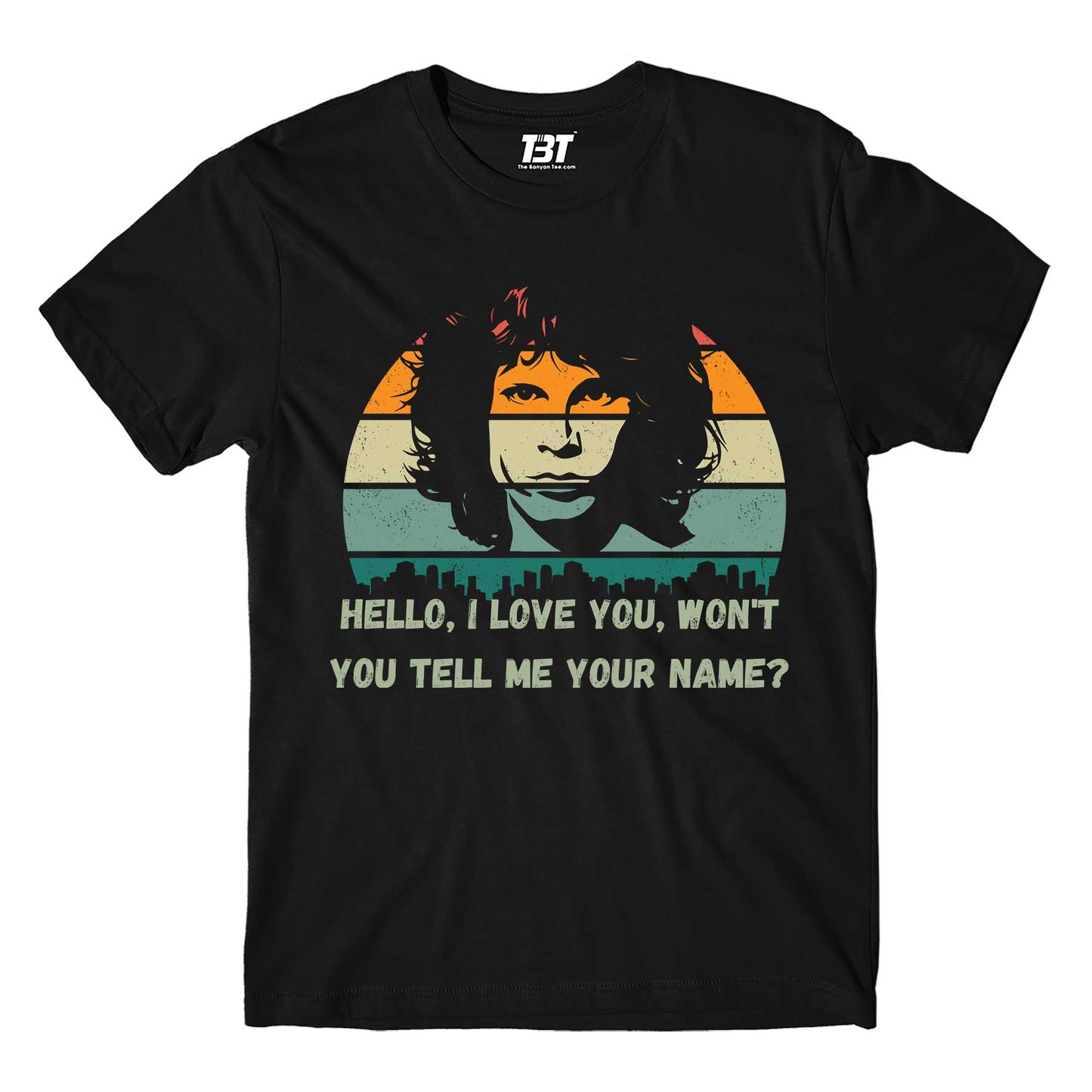 the doors hello i love you t-shirt music band buy online india the banyan tee tbt men women girls boys unisex black