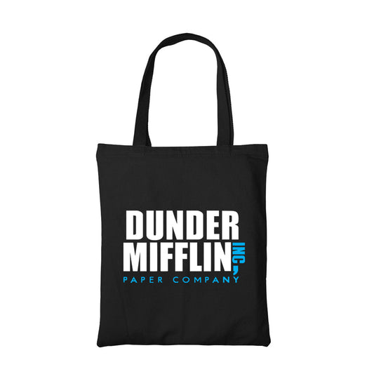 the office dunder mifflin tote bag hand printed cotton women men unisex