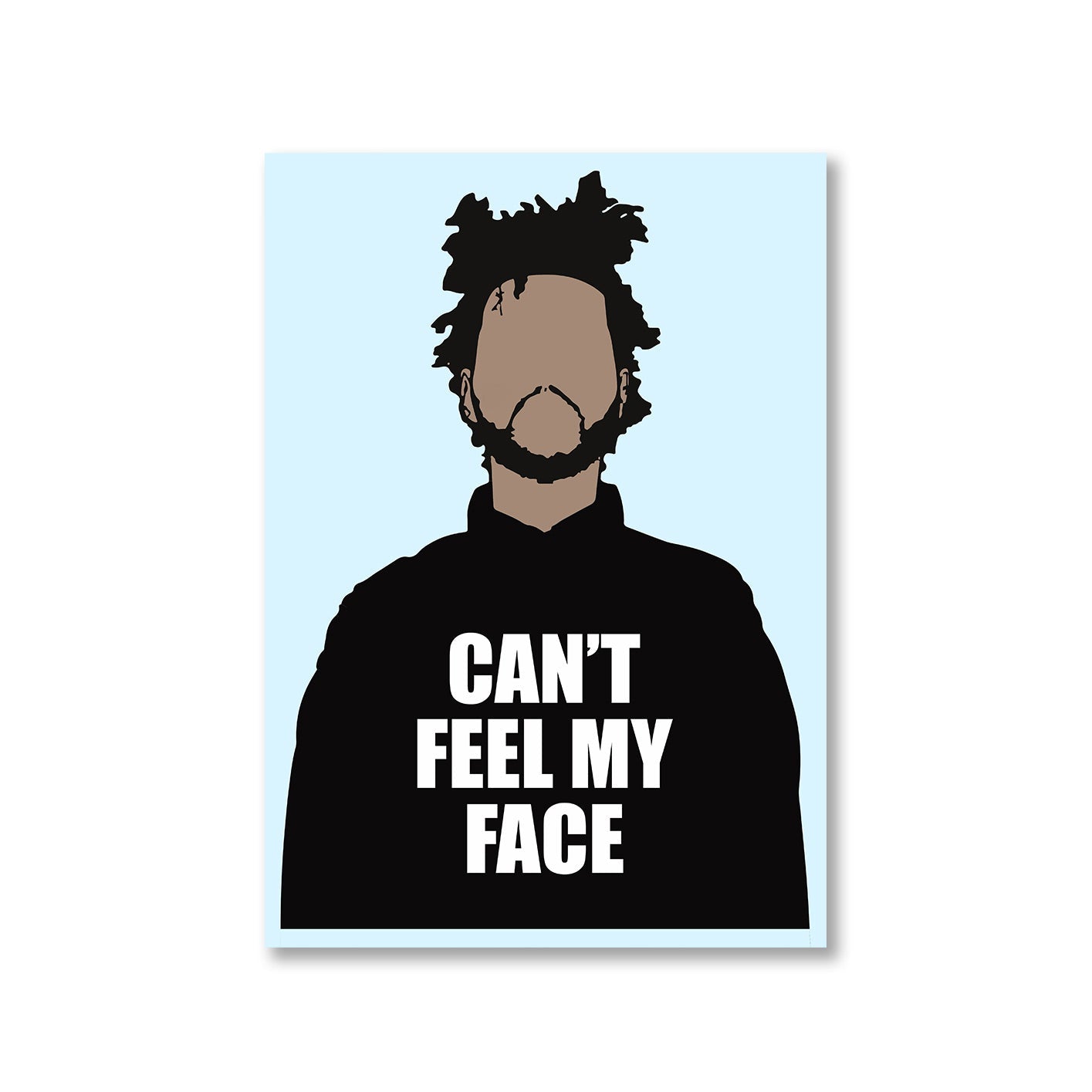 the weeknd can't feel my face poster wall art buy online india the banyan tee tbt a4