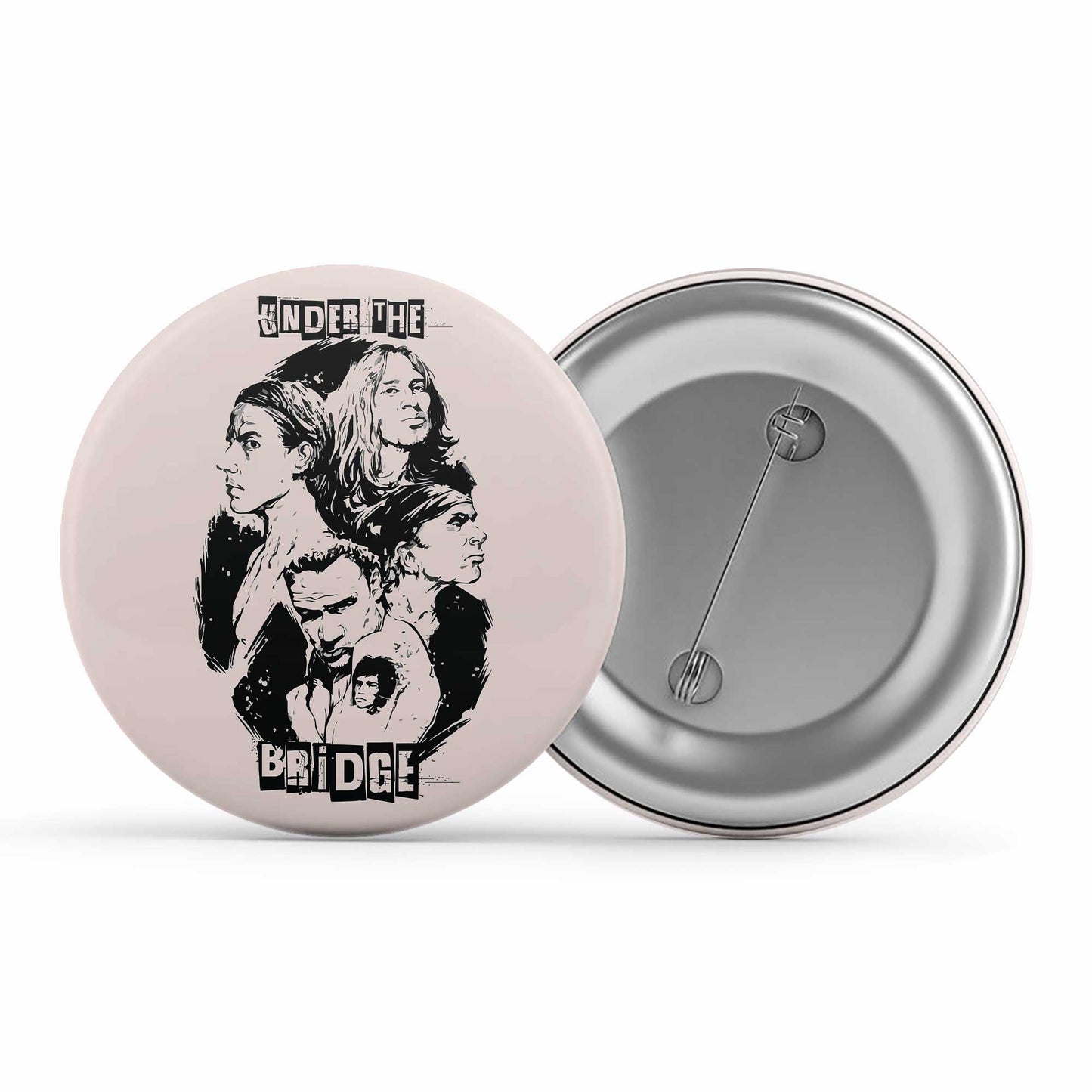 red hot chili peppers under the bridge badge pin button music band buy online india the banyan tee tbt men women girls boys unisex