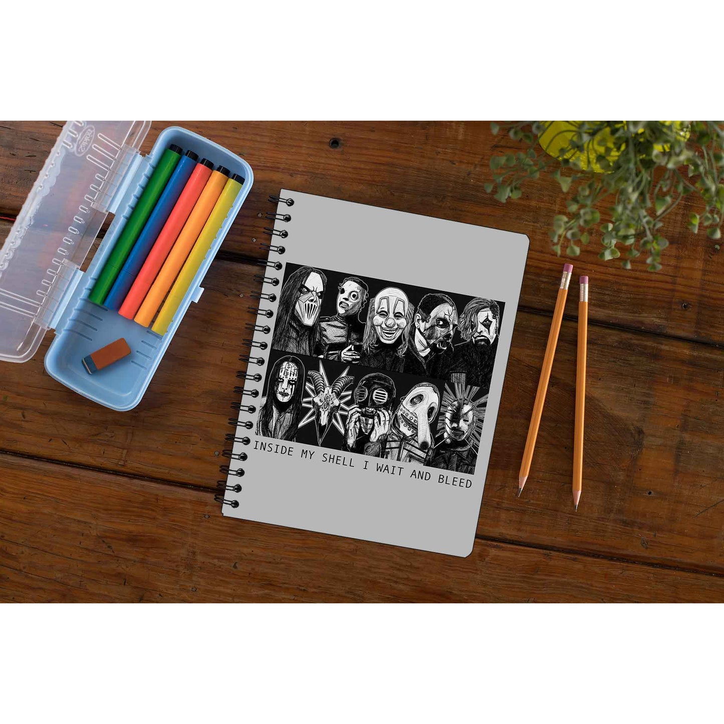 slipknot wait & bleed notebook notepad diary buy online india the banyan tee tbt unruled