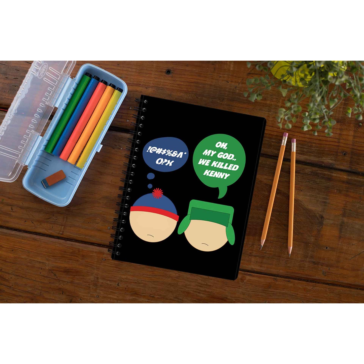 south park we killed kenny notebook notepad diary buy online india the banyan tee tbt unruled south park kenny cartman stan kyle cartoon character illustration