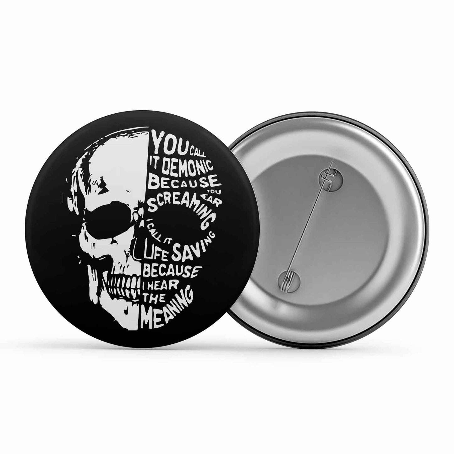 slipknot you call it demonic badge pin button music band buy online india the banyan tee tbt men women girls boys unisex