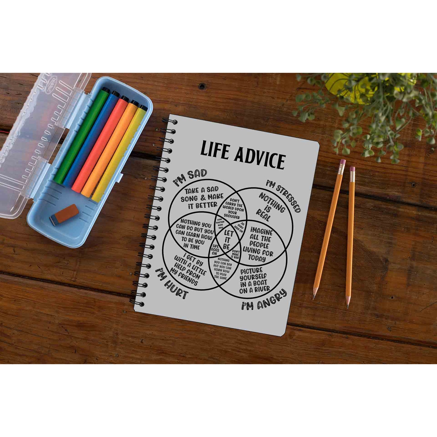 the beatles life advice notebook notepad diary buy online india the banyan tee tbt unruled