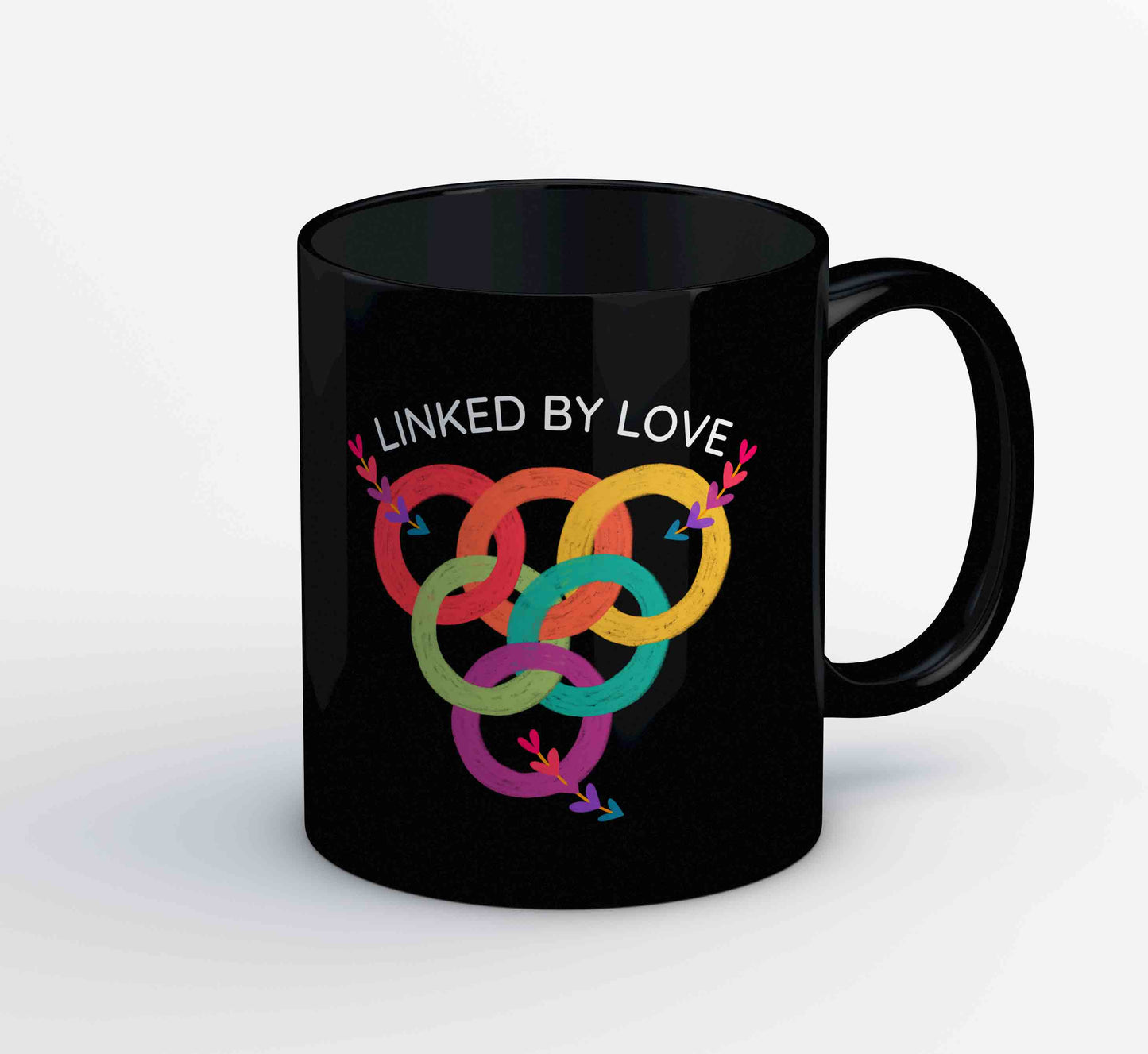 pride linked by love mug coffee ceramic printed graphic stylish buy online india the banyan tee tbt men women girls boys unisex - lgbtqia+