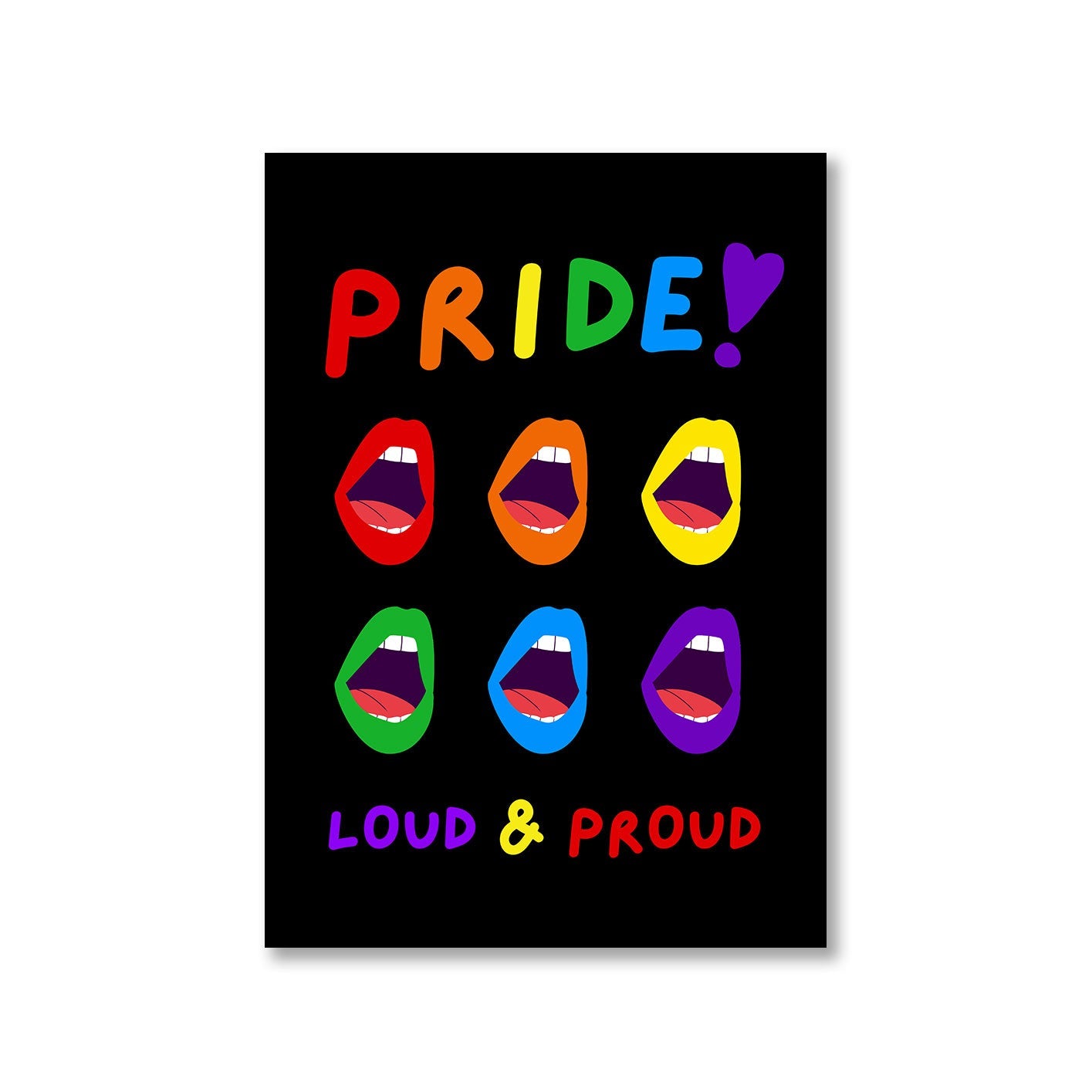 pride loud and proud poster wall art buy online india the banyan tee tbt a4 - lgbtqia+