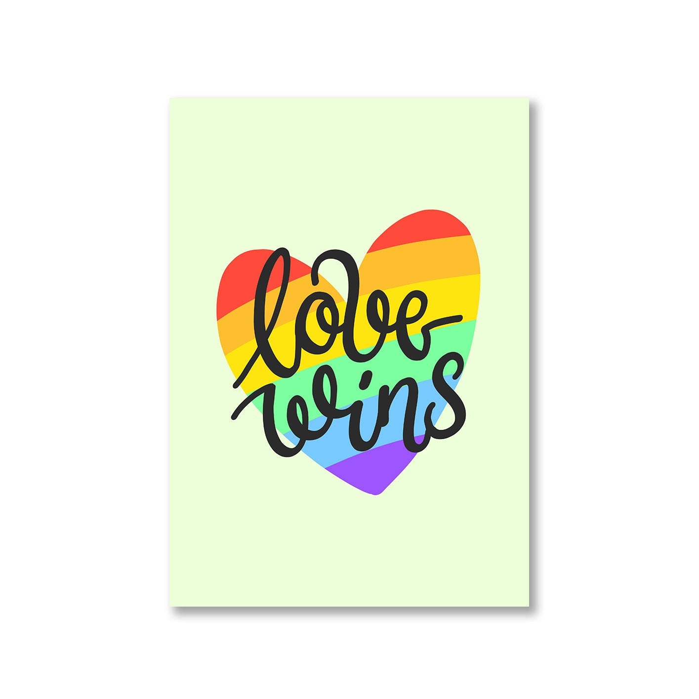 pride love wins poster wall art buy online india the banyan tee tbt a4 - lgbtqia+