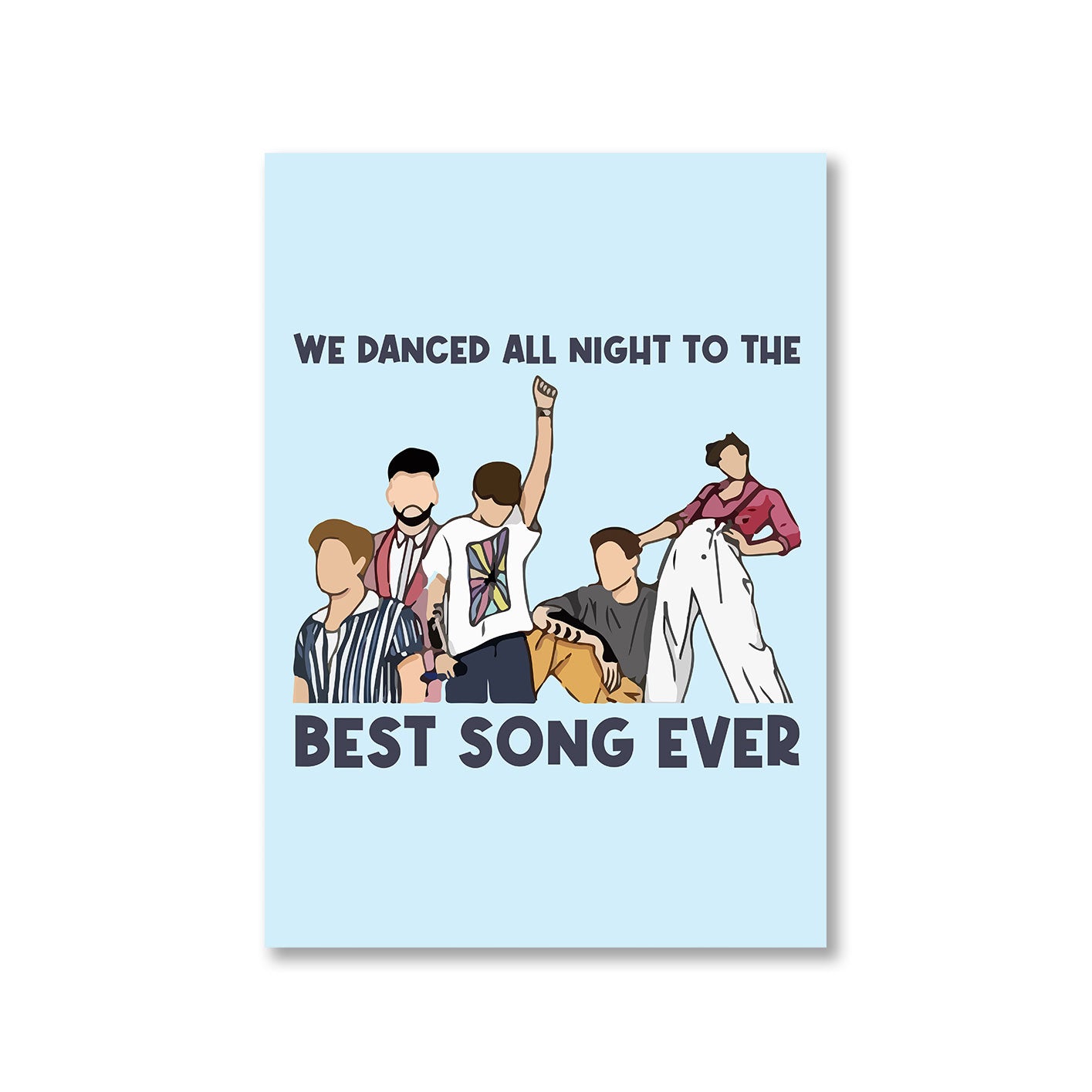 one direction best song ever poster wall art buy online india the banyan tee tbt a4