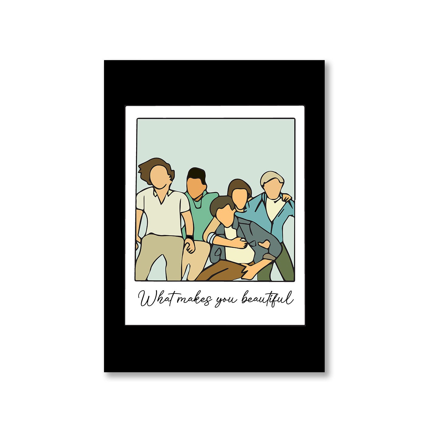 one direction what makes you beautiful poster wall art buy online india the banyan tee tbt a4