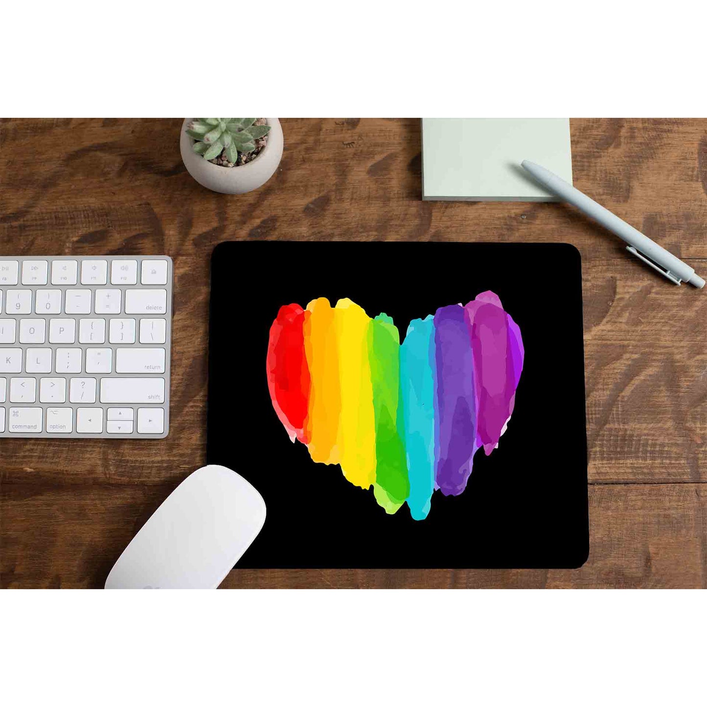 pride rainbow heart mousepad logitech large anime printed graphic stylish buy online india the banyan tee tbt men women girls boys unisex - lgbtqia+