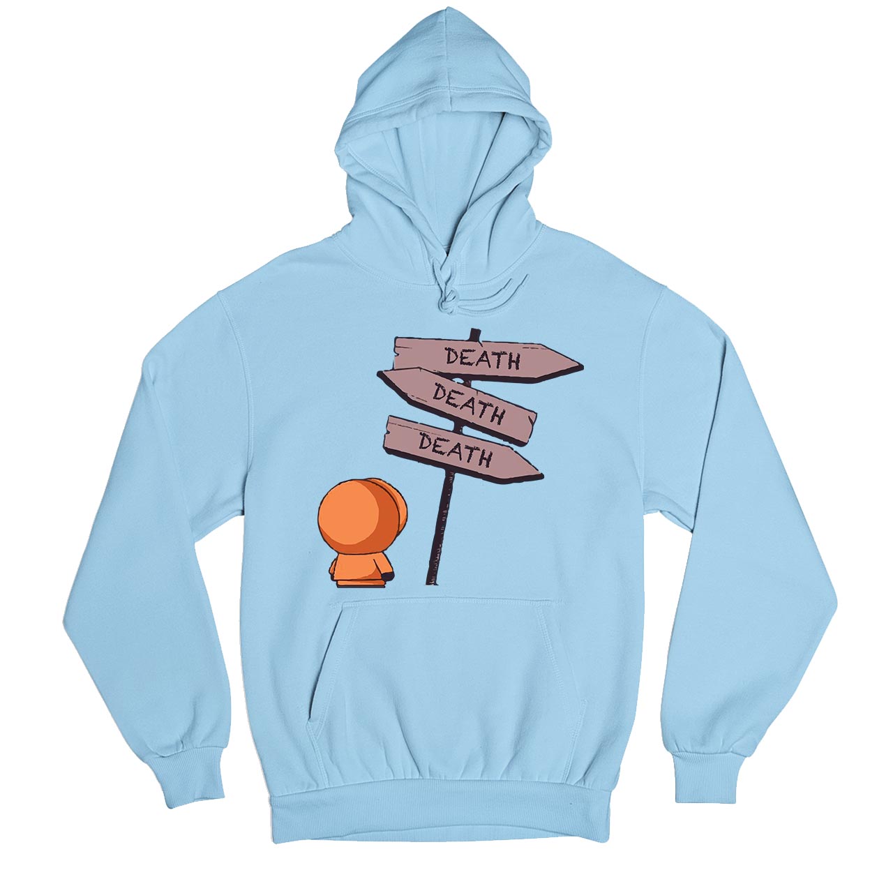 south park the deadly signboard hoodie hooded sweatshirt winterwear tv & movies buy online india the banyan tee tbt men women girls boys unisex gray south park kenny cartman stan kyle cartoon character illustration