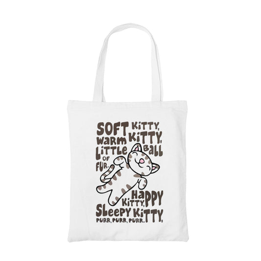 the big bang theory soft kitty tote bag hand printed cotton women men unisex