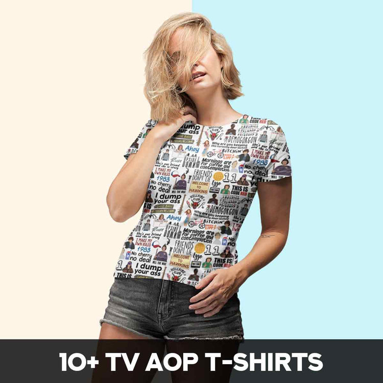 TV Show AOP T-shirts