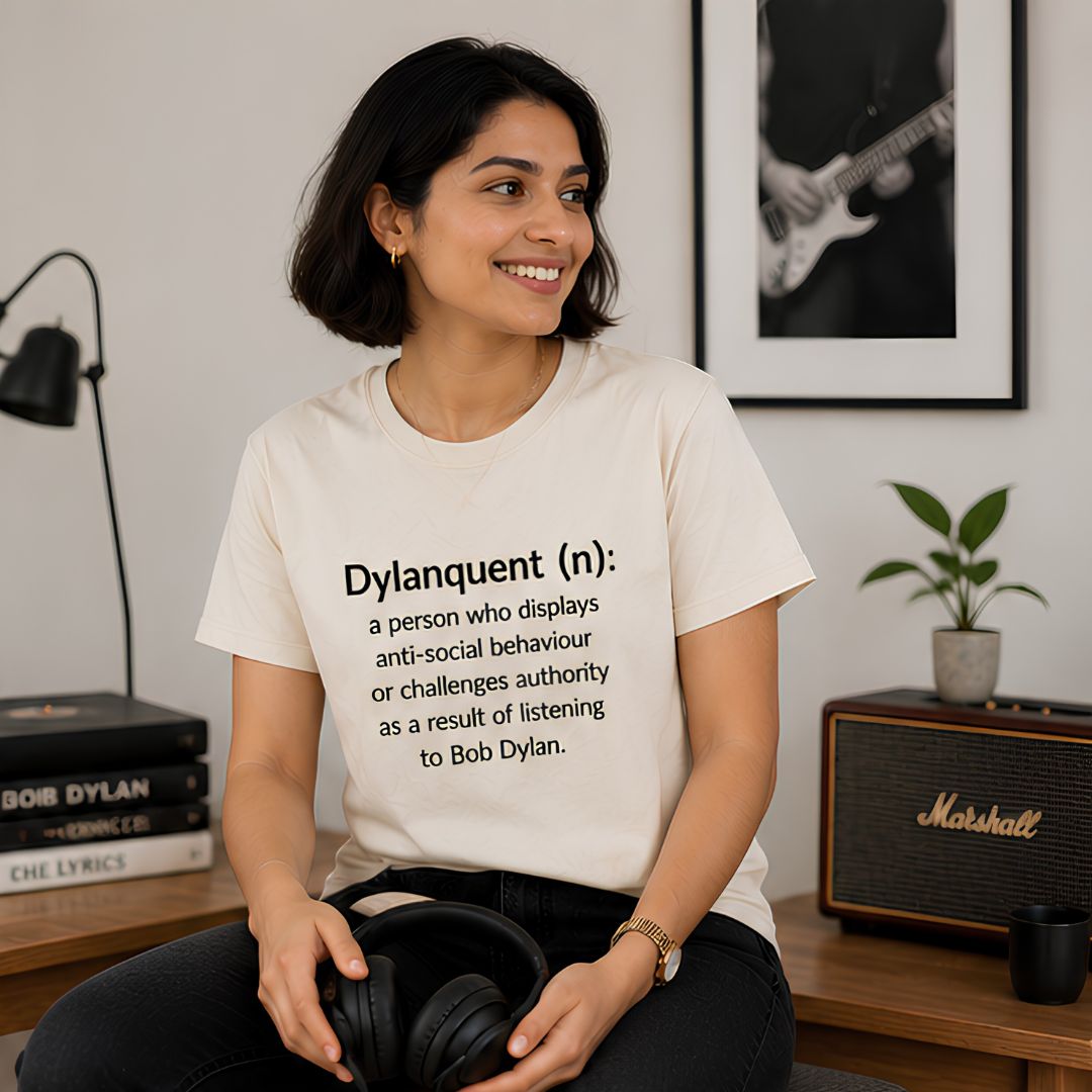 bob dylan dylanquent t-shirt music band buy online india the banyan tee tbt men women girls boys unisex off white