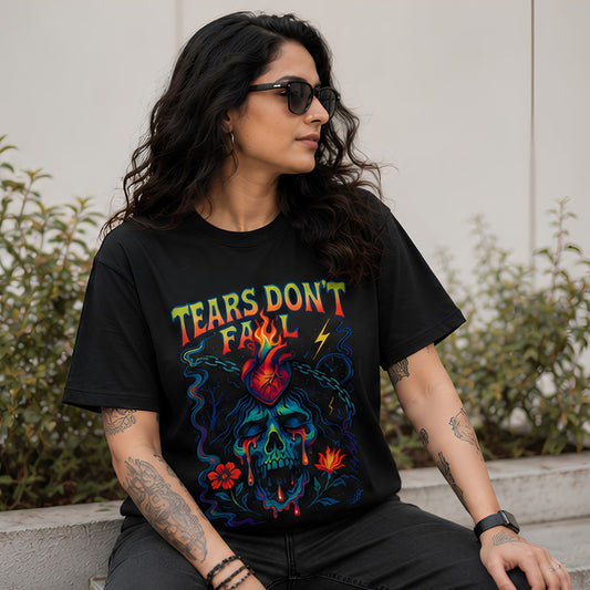 bullet for my valentine tears don't fall t-shirt music band buy online india the banyan tee tbt men women girls boys unisex black