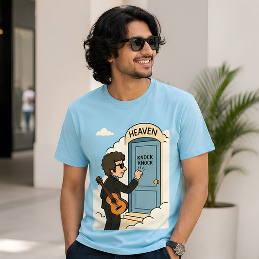 bob dylan heaven's door t-shirt music band buy online india the banyan tee tbt men women girls boys unisex turquoise