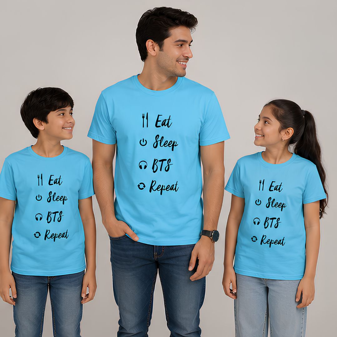BTS T shirt - Eat Sleep Repeat