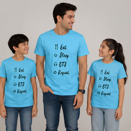 BTS T shirt - Eat Sleep Repeat