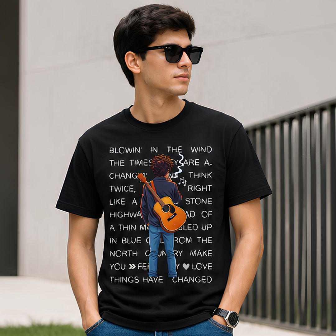 bob dylan dylanite t-shirt music band buy online india the banyan tee tbt men women girls boys unisex black