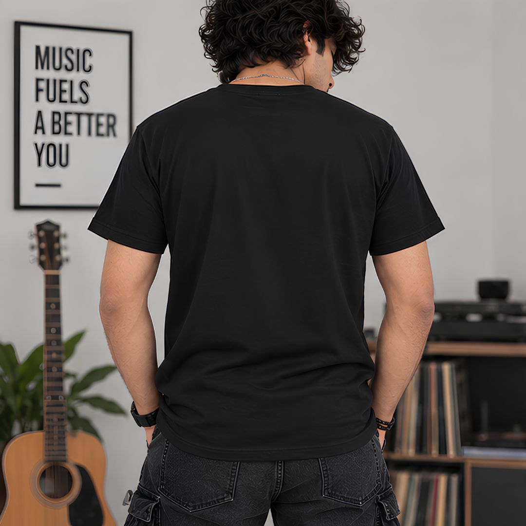 Daft Punk “Daft Pug” t-shirt, back view on a model