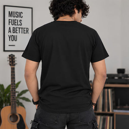 Daft Punk “Daft Pug” t-shirt, back view on a model