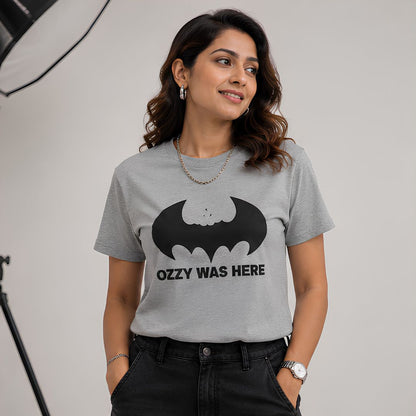 black sabbath ozzy was here t-shirt music band buy online india the banyan tee tbt men women girls boys unisex gray