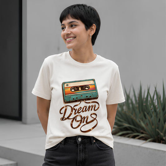 aerosmith dream on t-shirt music band buy online india the banyan tee tbt men women girls boys unisex off white