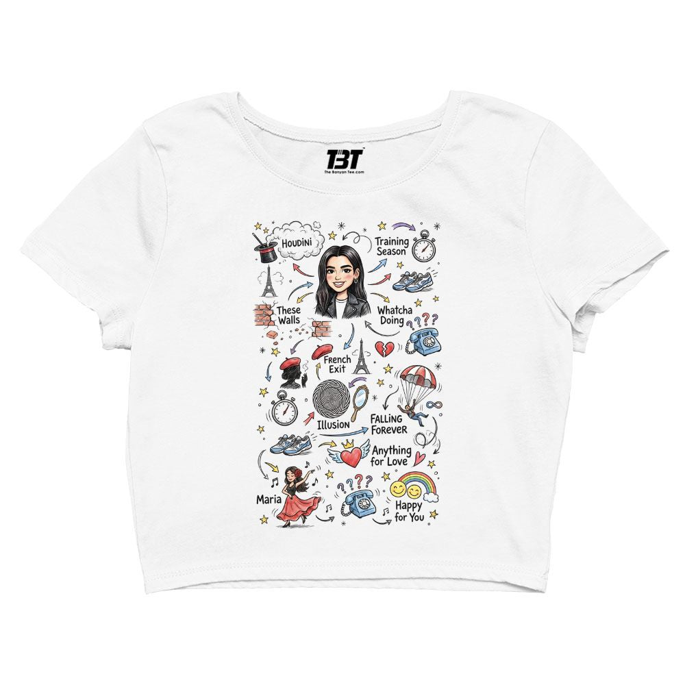 dua lipa du-dle crop top music band buy online india the banyan tee tbt men women girls boys unisex s 