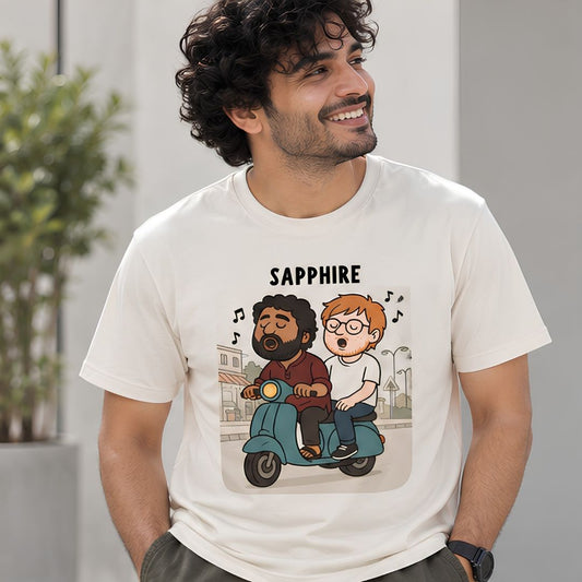 ed sheeran sapphire t-shirt music band buy online india the banyan tee tbt men women girls boys unisex off white 