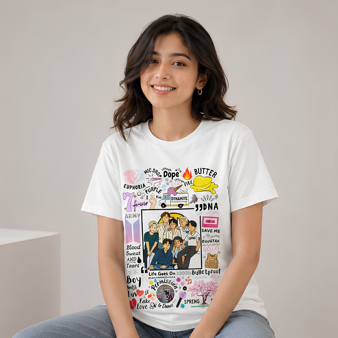 T shirt - Bangtan Scribbles